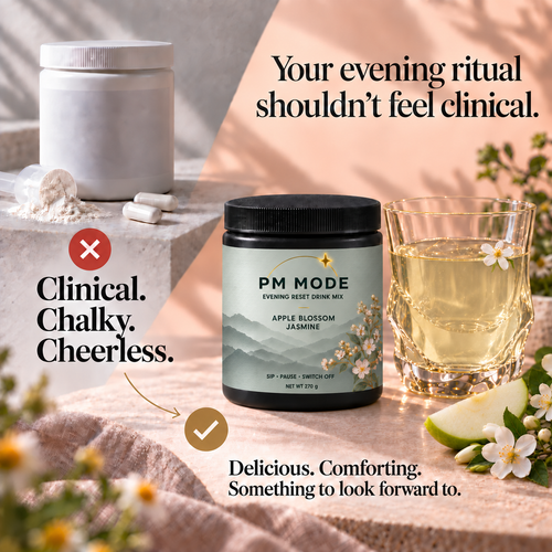 PM MODE Apple Blossom Jasmine Magnesium + L-Theanine Drink Mix