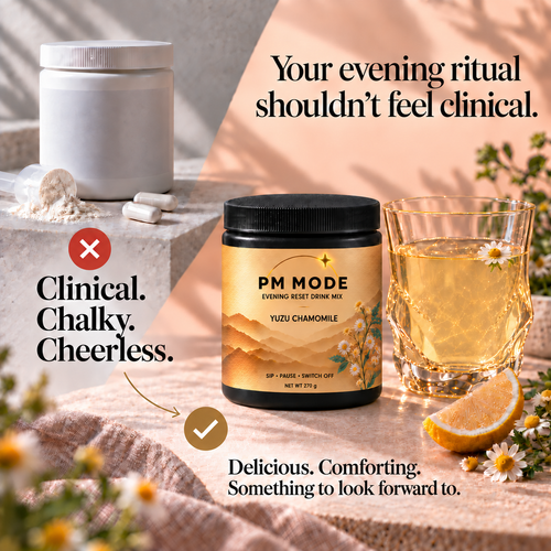 PM MODE Yuzu Chamomile Magnesium + L-Theanine Drink Mix